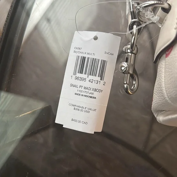 NWT Coach snail print Madi crossbody cream white bag - Picture 2 of 9